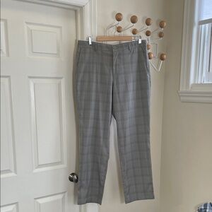 Greg Norman - Performance Golf Plaid Pants - Grey / Cream - 34x34